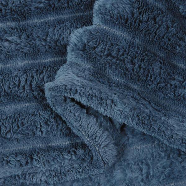 Wohndecken 6 Stück Marineblau 240 x 220 cm Fleece