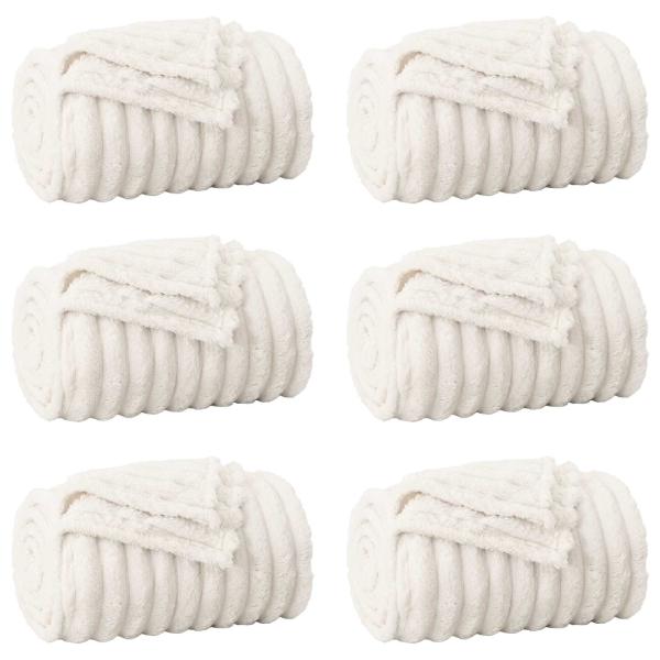 Wohndecken 6 stk. Creme 270 x 240 cm 9.51 kg Fleece
