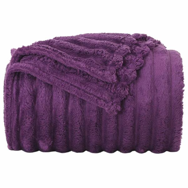 Wohndecken 6 Stk. Lila 270 x 240 cm 9.15 Fleece