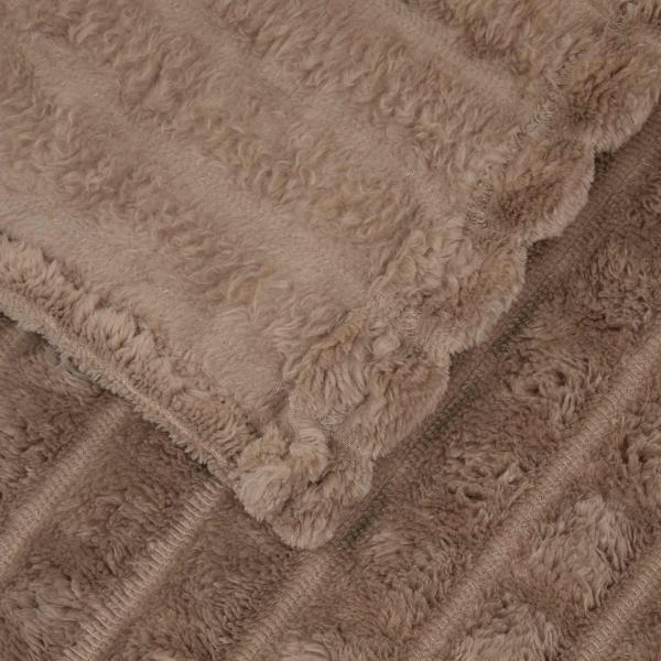 Überwurfdecke Kamel 150 x 130 cm Fleece