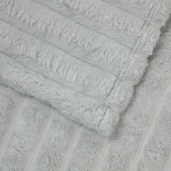 Überwurfdecke Grau 150 x 130 cm Fleece