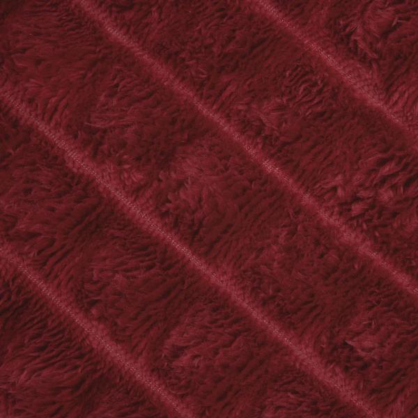 Überwurfdecke Bordeauxrot 240 x 220 cm Fleece