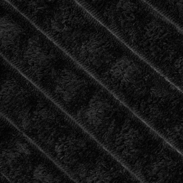 Wohndecken 6 Stück Schwarz 240 x 220 cm Fleece