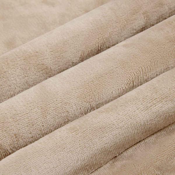 ARDEBO.de - Überwurfdecke Beige 150 x 200 cm Fleece