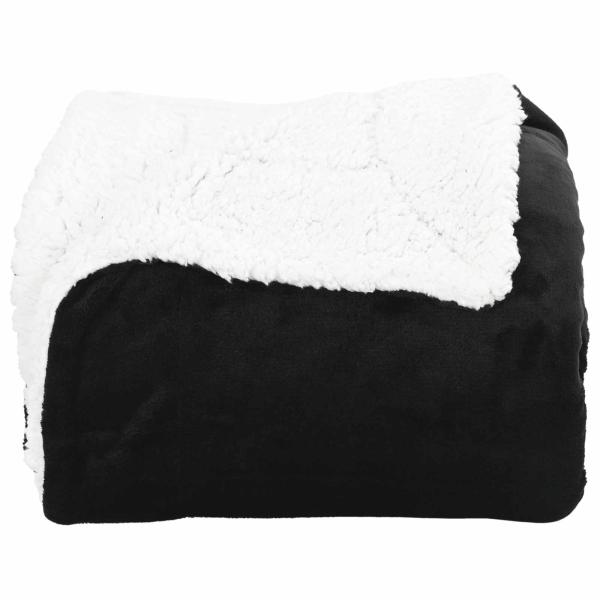 Überwurfdecke Schwarz 150 x 200 cm 1.64 Fleece