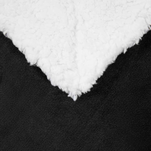 Überwurfdecke Schwarz 150 x 200 cm 1.64 Fleece