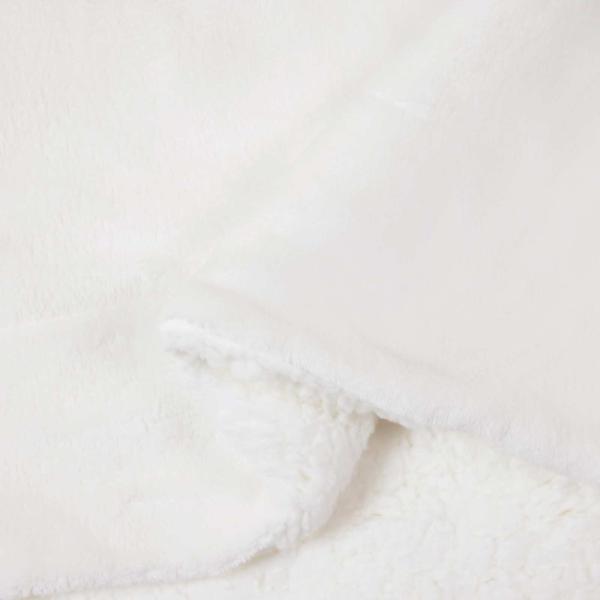 Überwurfdecke Weiß 220 x 240 cm 2.67 Fleece