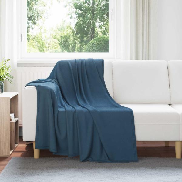 ARDEBO.de - Wohndecken 24 Stück Marineblau 170 x 130 cm Fleece