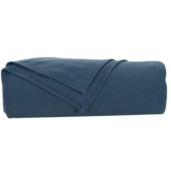 Überwurfdecke Marineblau 280 x 210 cm Fleece
