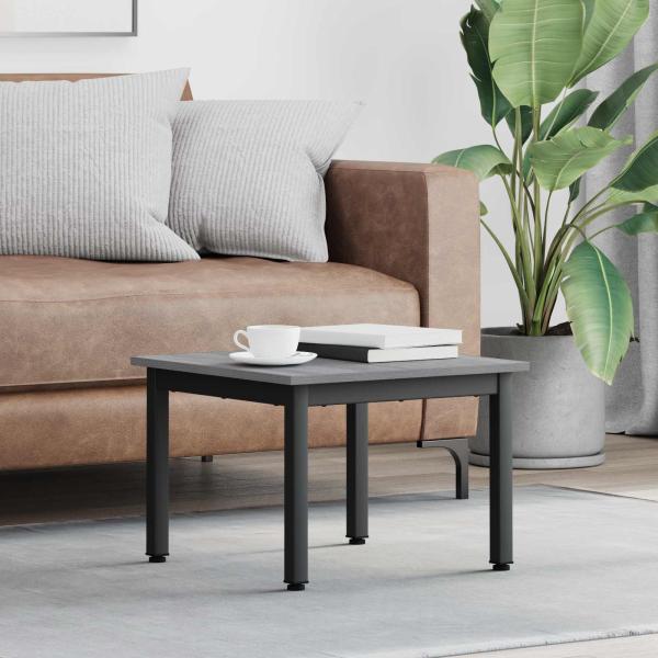 ARDEBO.de - Couchtisch Graues Sonoma 50 x 50 x 36 cm Holzwerkstoff
