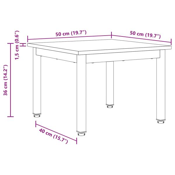 Couchtisch Graues Sonoma 50 x 50 x 36 cm Holzwerkstoff