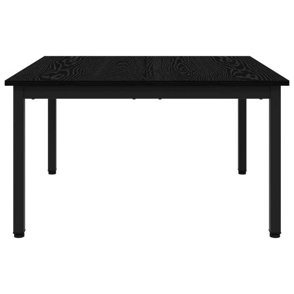 Couchtisch Schwarz Eichen-Optik 80 x 80 x 45 cm Holzwerkstoff