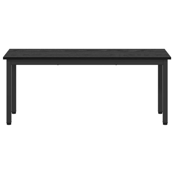 Bank Schwarz Eichen-Optik 110 x 35 x 45 cm Holzwerkstoff