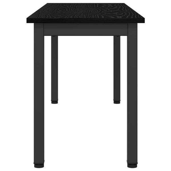 Bank Schwarz Eichen-Optik 110 x 35 x 45 cm Holzwerkstoff