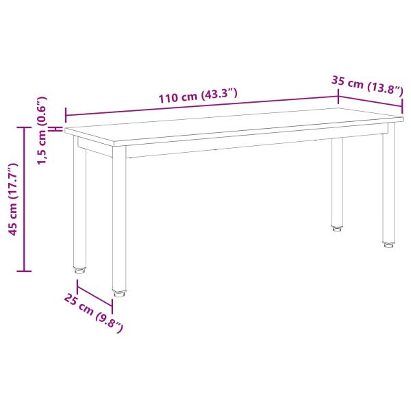 Bank Sonoma 110 x 35 x 45 cm Holzwerkstoff