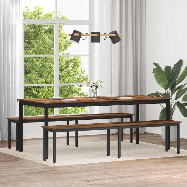 ARDEBO.de - Bank Altholz 200 x 35 x 45 cm Holzwerkstoff