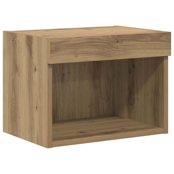 TV Wand Einheiten mit LED 5 Stück Artisan-Eiche 80 x 30 x 40 cm