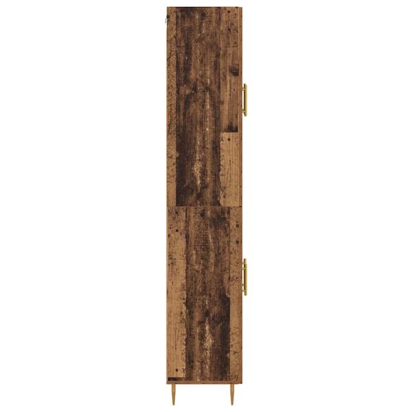 Highboard Altholz 69,5 x 34 x 180 cm Holzwerkstoff
