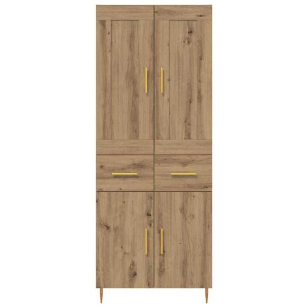 Highboard Artisan-Eiche 69,5 x 34 x 180 cm Holzwerkstoff