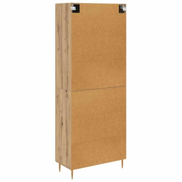 Highboard Artisan-Eiche 69,5 x 34 x 180 cm Holzwerkstoff