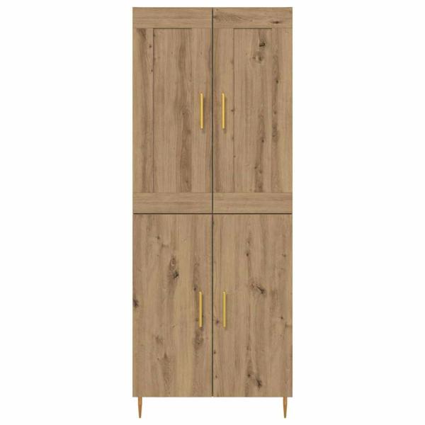 Highboard Artisan-Eiche 69,5 x 34 x 180 cm Holzwerkstoff