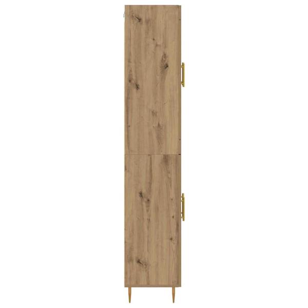 Highboard Artisan-Eiche 69,5 x 34 x 180 cm Holzwerkstoff