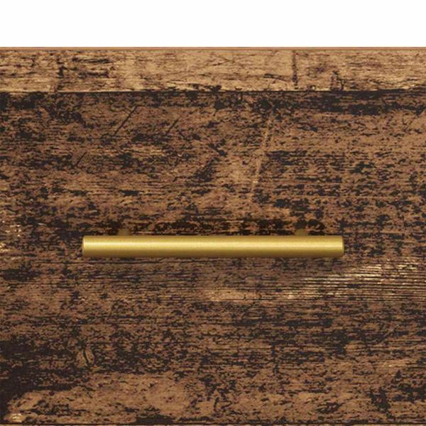 Nachttisch mit Schubladen Altholz 40 x 40 x 66 cm Holzwerkstoff