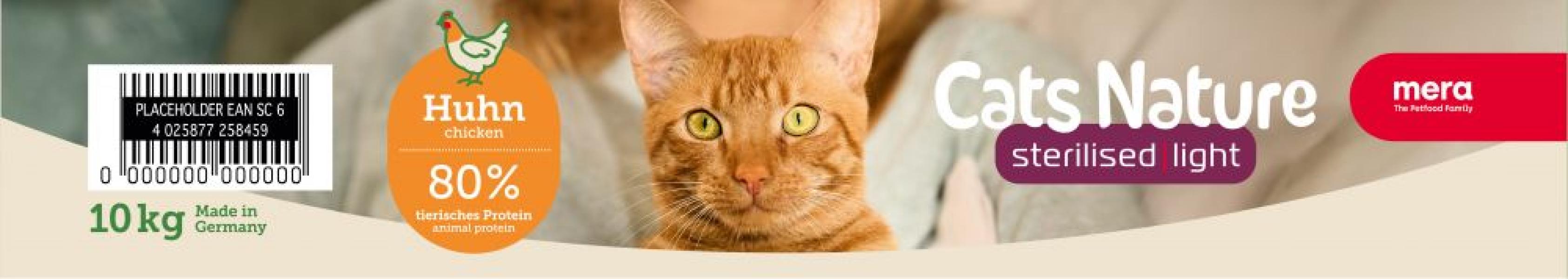 ARDEBO.de Mera Cat Nature Sterilized / Light Huhn 10kg