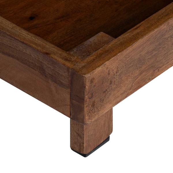 Pflanzenständer 3 pcs Braun Mahagoni Holz