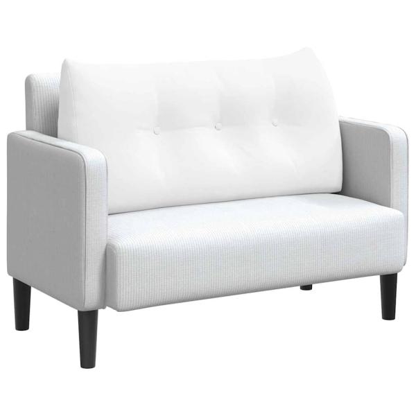 Rücken Kissen Weiß 100 x 24 x 50 cm Stoff