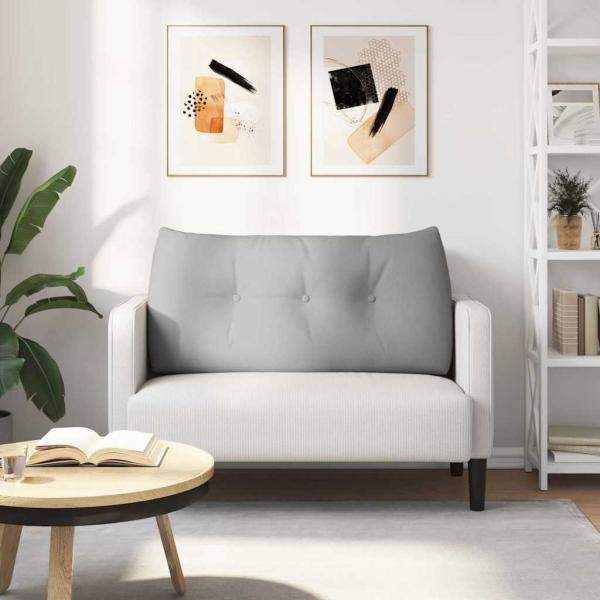 Rücken Kissen Wolkengrau 100 x 24 x 50 cm Stoff