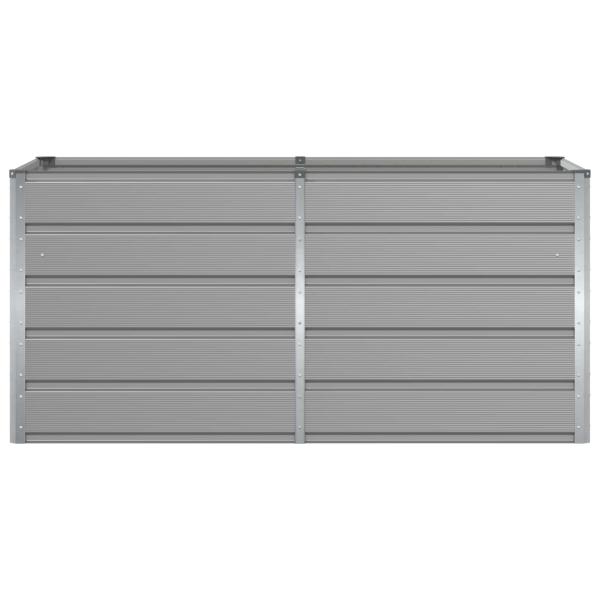 Pflanzkübel Hellgrau 160 x 80 x 75 cm Stahl