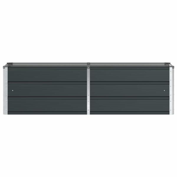 Pflanzkübel Anthrazit 160 x 40 x 45 cm Stahl