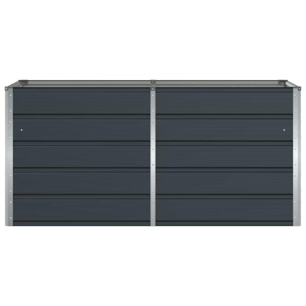 Pflanzkübel Anthrazit 160 x 80 x 75 cm Stahl