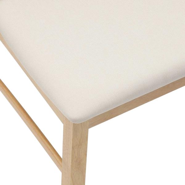 Esszimmerstühle 2 pcs Natur 43 x 54 x 89 cm Massives Gummiholz