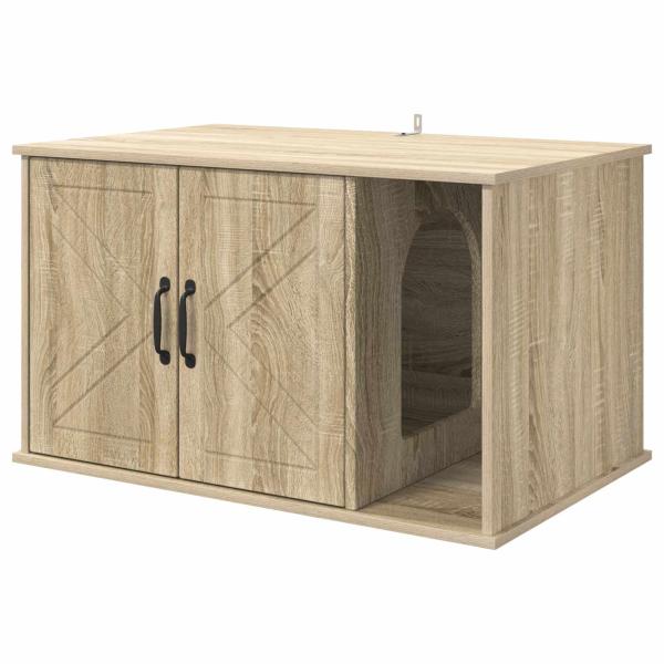 ARDEBO.de - Katzenhaus Sonoma 85 x 55 x 50 cm Holzwerkstoff