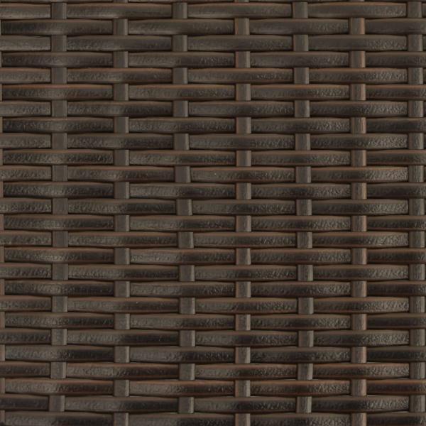 Sonnenliege mit Kissen Braun Poly Rattan