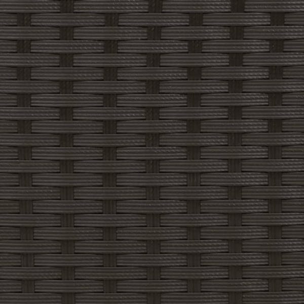 Sonnenliege mit Kissen Schwarz Poly Rattan