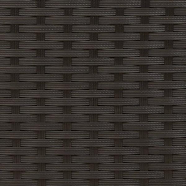 Sonnenliege mit Dach und Kissen Schwarz Poly Rattan