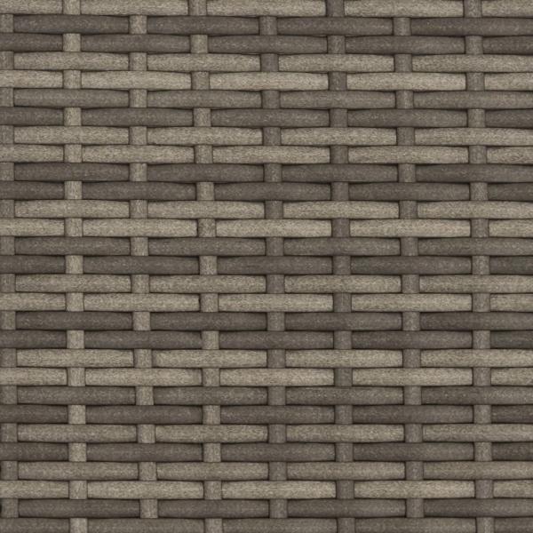 ARDEBO.de - Sonnenliege mit Kissen Grau Poly Rattan
