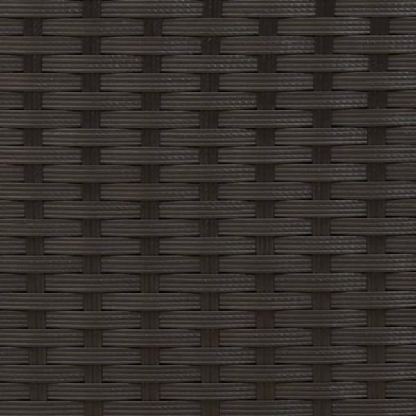 Sonnenliege mit Kissen Schwarz Poly Rattan