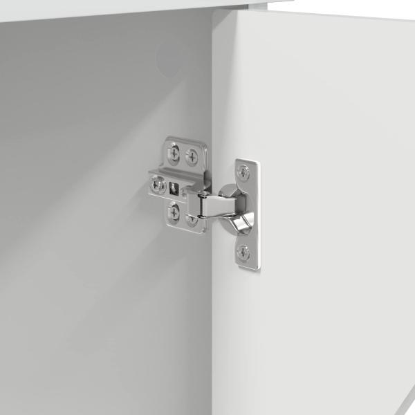 Katzenhaus Glänzend Weiß 53 x 52 x 62 cm Holzwerkstoff