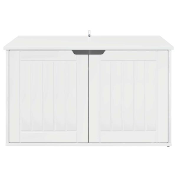 Katzenhaus Glänzend Weiß 85 x 55 x 53,5 cm Holzwerkstoff