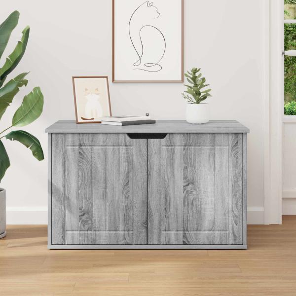 Katzenhaus Graues Sonoma 85 x 55 x 53,5 cm Holzwerkstoff