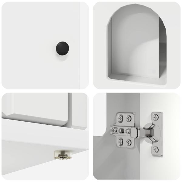 Katzenhaus Weiß 85 x 55 x 50,5 cm Holzwerkstoff