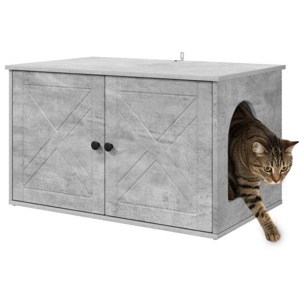 Katzenhaus Beton 85 x 55 x 50 cm Holzwerkstoff