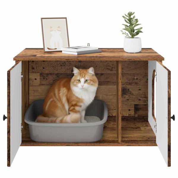 Katzenhaus Altholz 85 x 55 x 50 cm Holzwerkstoff
