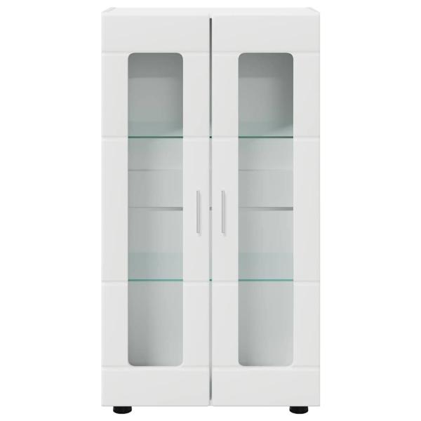 Sideboard mit Regal Weiß 55,5 x 29 x 100 cm Holzwerkstoff