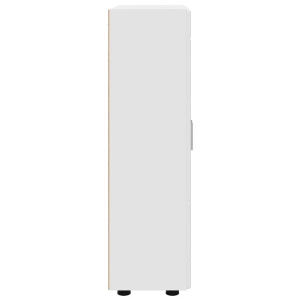 Sideboard mit Regal Weiß 55,5 x 29 x 100 cm Holzwerkstoff