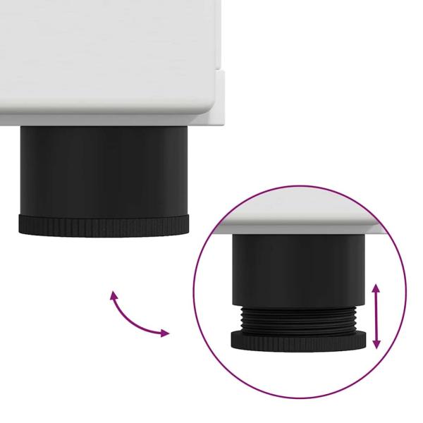 Sideboard mit Regal Weiß 55,5 x 29 x 100 cm Holzwerkstoff